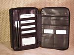 Black Leather Organizer Bag