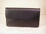 Simply Black Leather Evening Clutch