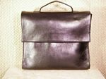 Classic Black Leather Shoulder Bag