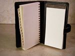 Leather Address Book with Notepad
