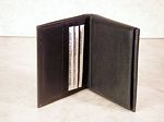 Leather flip up card wallet