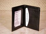 Leather Card Case with Currency Slot