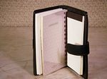 Medium Sized Leather Address Book with Notepad
