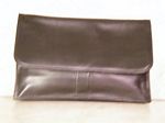 Simply Black Leather Clutch