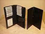 Women's Leather Checkbook clutch